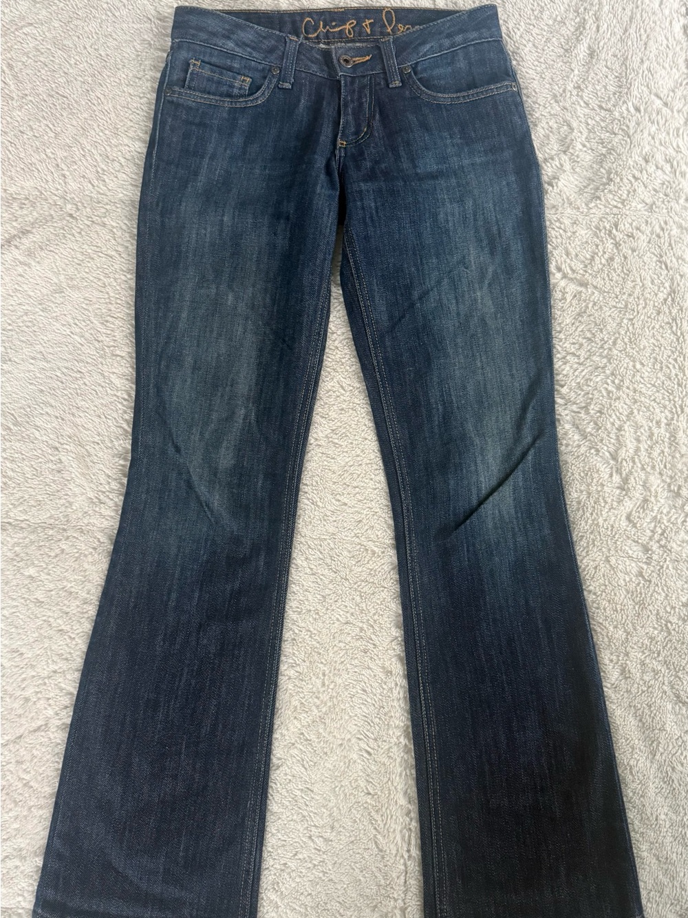 Chip and Pepper LA CAL Stella Bootcut Jeans Sz 25 Dark Wash Made in USA